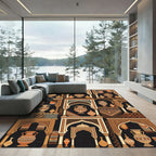 Terracotta Archaic Archway Pottery Tapestry Rug