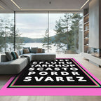 Retro Alphabet Word Puzzle Rug