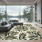 Olive Branches with Dark Fruit Rug