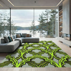 Luminous Lime Gothic Arch Rug