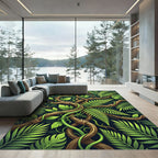 Verdant Jungle Vine Twist Rug