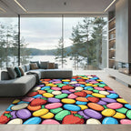 Playful Strawberry and Jelly Bean Medley Rug