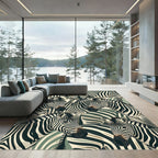 Wild Zebra Stripes All Over Rug