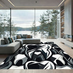 Monochromatic Abstract Tooth Repeat Rug