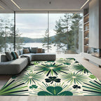 Green Clover Burst Radiance Rug