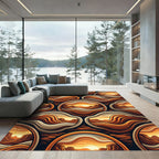 Desert Sunset Canyon Layers Rug