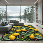Fresh Zesty Lemon Botanical Garden Rug