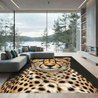 Majestic Golden Cheetah Portrait Rug