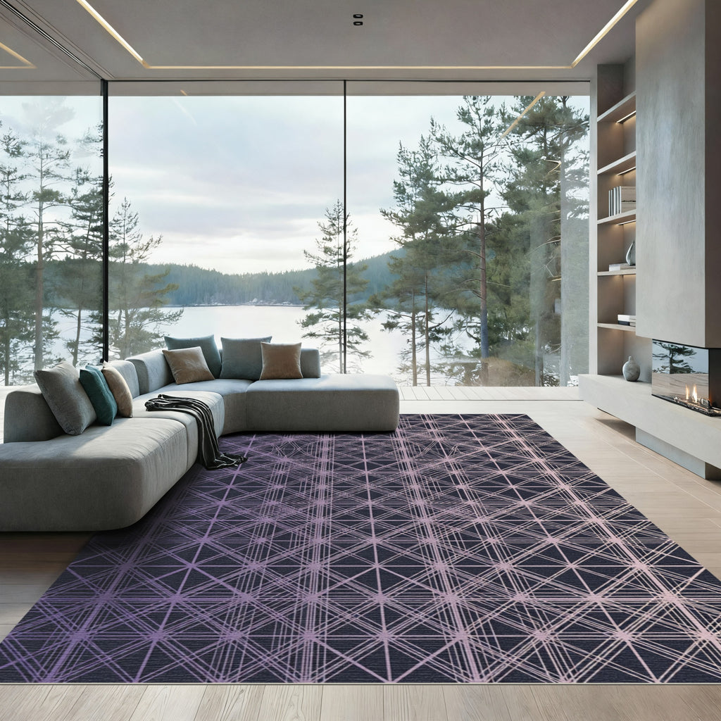 Linear Geometric Gradient Lattice Rug