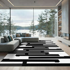 Monochromatic Abstract Stripe Rug