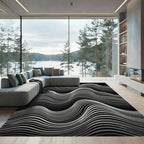 Monochromatic Abstract Wave Flow Rug