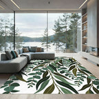 Lush Green Eucalyptus Branch Willow Rug