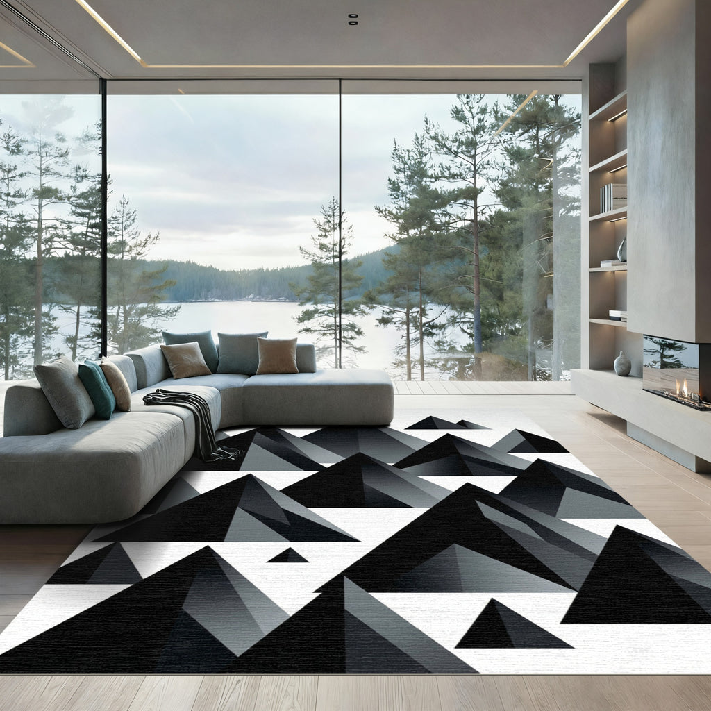 Monochromatic Geometric Peaks Rug