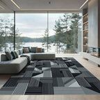 Monochromatic Geometric Blocks Composition Rug