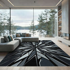 Monochromatic Shattered Geometric Explosion Rug