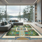 Central Tree Garden Courtyard Medallion Rug