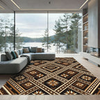 Earth Tones Tribal Star Medallion Rug