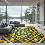 Sunny Lemon Trellis Botanical Garden Rug