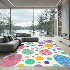Playful Polka Dot Easter Egg Rug