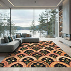 Earthy Floral Archway Medallion Rug