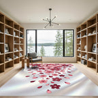 Pink Cherry Blossom Cascade Rug
