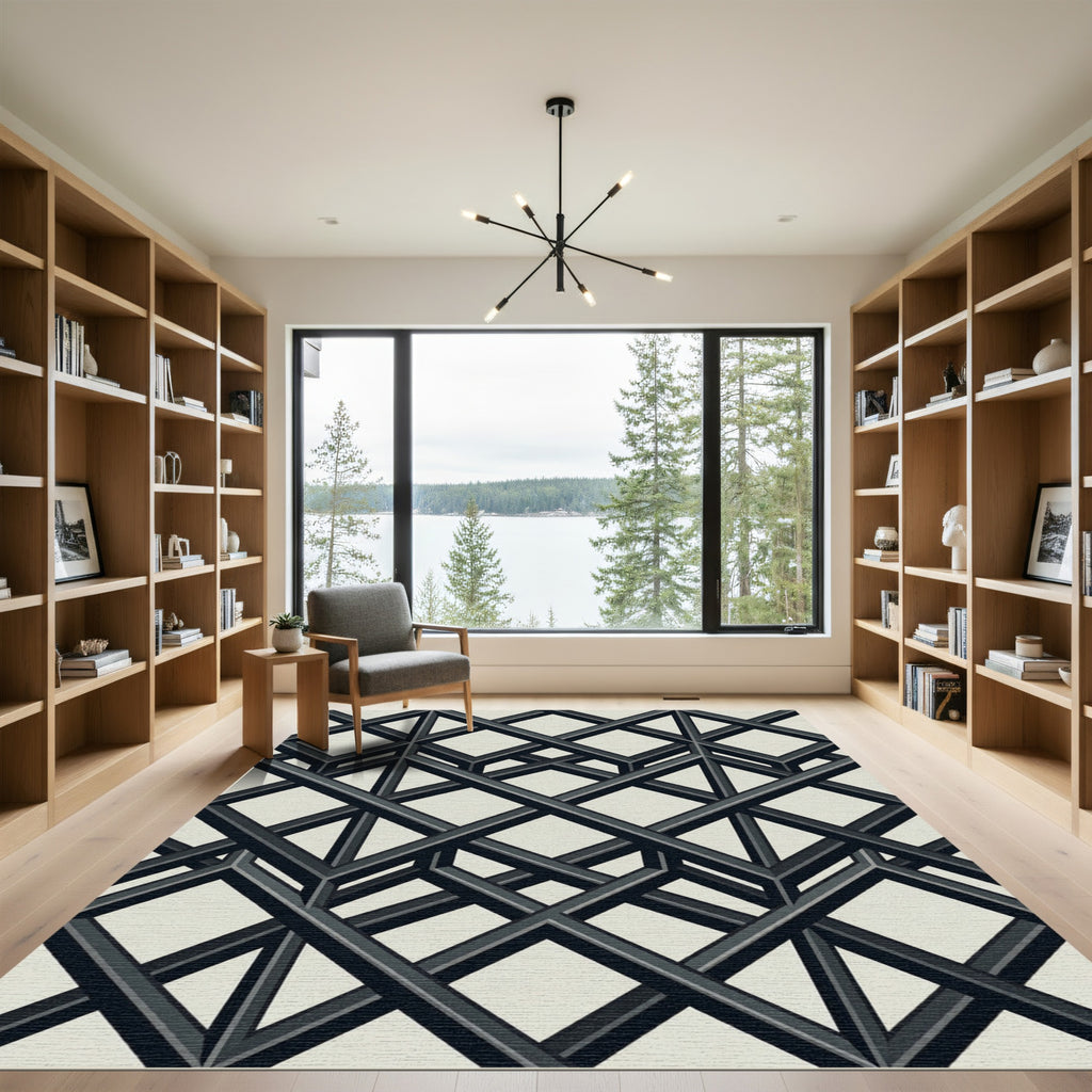 Sophisticated Monochromatic Geometric Intersecting Lattice Rug