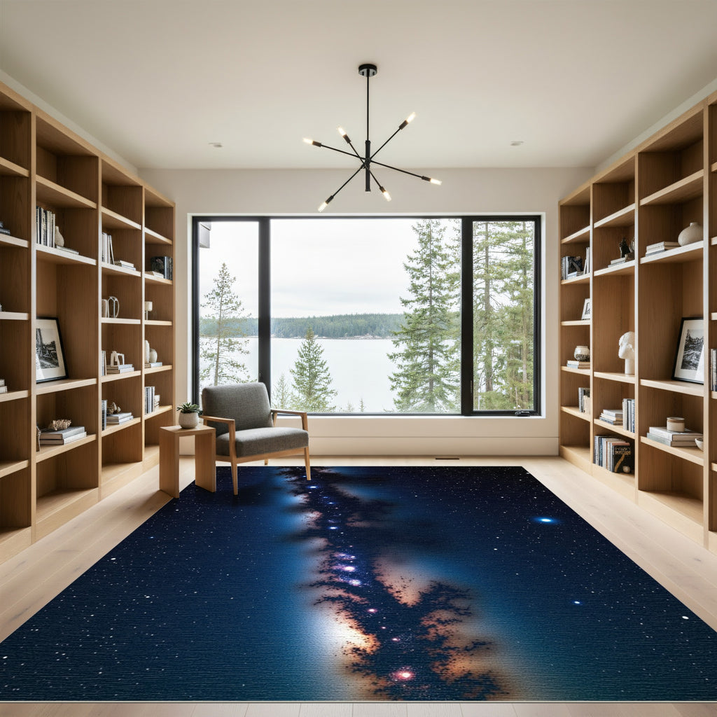 Cosmic Deep Space Starry Night Rug