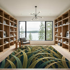 Lush Green Grass Meadow Detail Rug