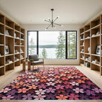 Gradient Pink Cherry Blossom Collection Rug
