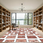 Romantic Envelopes Geometric Arrangement Rug