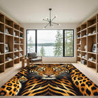 Fierce Jaguar Roar Close Up Rug