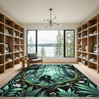 Enchanted Romantic Silhouette Forest Rug