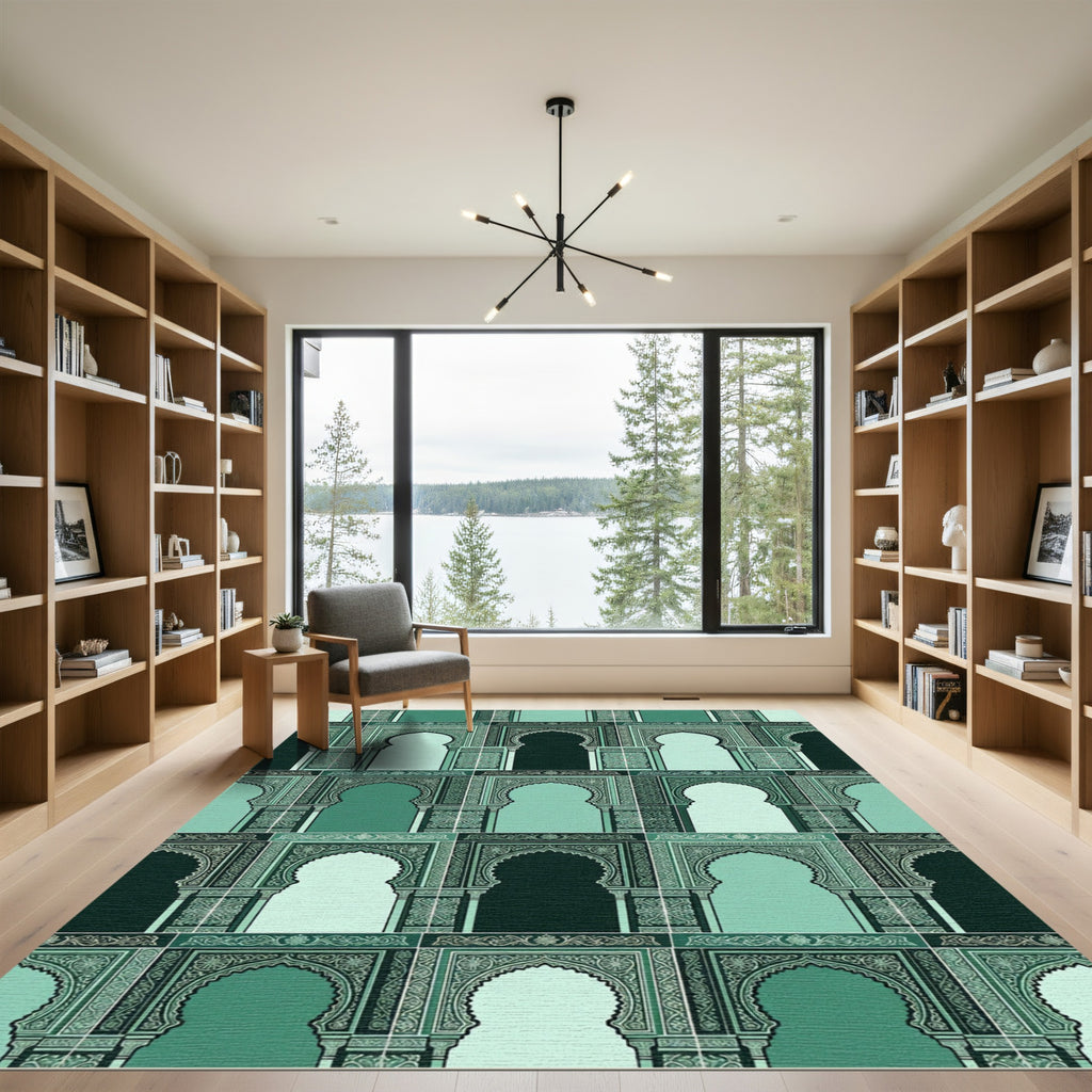 Emerald Arches Lattice Regal Rug