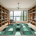 Emerald Arches Lattice Regal Rug