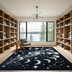 Celestial Moon Phases Constellation Rug
