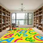 Bright Alphabet Block Play Rug