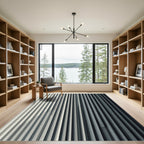 Gradient Vertical Stripe Texture Rug