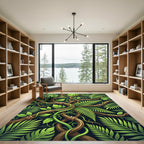 Verdant Jungle Vine Twist Rug