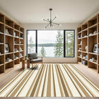 Earthy Tones Vertical Stripes Rug