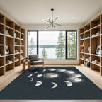 Lunar Cycle Celestial Phase Decor Rug