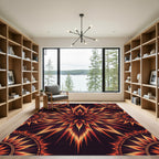 Radiant Fireburst Star Medallion Rug