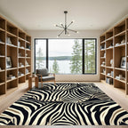 Classic Zebra Stripe Impression Rug