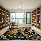 Golden Cheetah Spotted Wildlife Rug