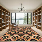 Earthy Floral Archway Medallion Rug