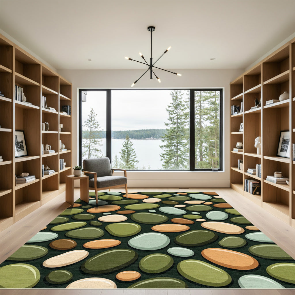 Smooth River Stone Multi Color Rug