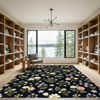 Whimsical Floral Branches Garden Rug