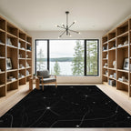 Celestial Nebula Sparkle Trail Rug