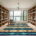 Navajo Inspired Diamond Stripe Rug