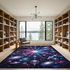 Cosmic Alien Galaxy Celestial Art Rug