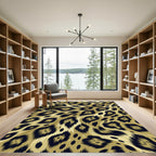 Bold Gold Jaguar Spots Rug